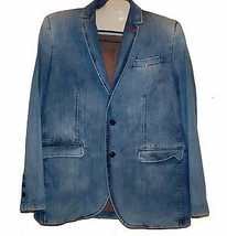 Mondo Jeans Men&#39;s Pale Blue Fashionable Blazer Jacket Size 3XL Fit Small - $185.72