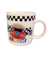 NASCAR Mug Gibson Porcelain Coffee Cup Checkered Flag Racing Car 2002 Vi... - $10.88