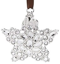 Kate Spade Lenox Starry Night Bejeweled Ornament Silvery Star/Crystals 2... - £23.27 GBP