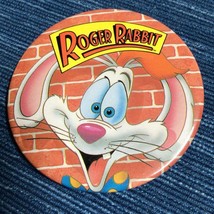 Vintage 90's Disneyland 3" Who Framed Roger Rabbit Disney Pinback Button ~890A - $9.70