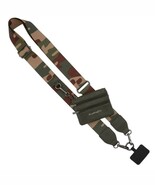 Clip &amp; Go Phone Purse Crossbody Strap Zippered Pouch Green Tan Camo - €29,72 EUR
