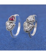 925 Sterling silver Halo Hearts Ring  193662C01 - $25.93 CAD