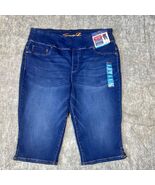 Seven7 Tummy Toner Skimmer Blue Capri Plus 20W Dark Wash Stretch Denim P... - €27,42 EUR