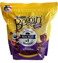  Purina Beggin&#39; Strips Bacon Flavor Dog Treats - 2 Lb. Pouch  - £22.12 GBP