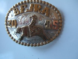 2005 Bfjra (Bosque Farms) Bull Riding Belt Pin Nice Condition - £17.62 GBP