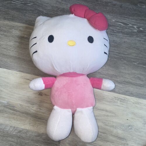 Hello Kitty Plush Toy 15" Tall Pink Pillow Stuffed Animal - $15.79