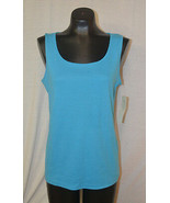 Jones New York Signature Dressy Cotton Layering Tank Baby Blue size xxl ... - $323.48 MXN