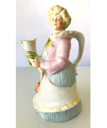 Antique 19th Century Gibson Girl Ceramic Pitcher Hand Painted 9.5&quot; 9221 ... - £174.43 GBP