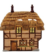 Dept 56 Thatched Roof Cottage Dickens Village &amp; Heritage Collection VTG 1985 - £14.69 GBP