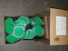 500 Metal Rim Green Key Tags With Green Strings - 2.25&quot; (2-1/4&quot;) dia-per... - $49.99