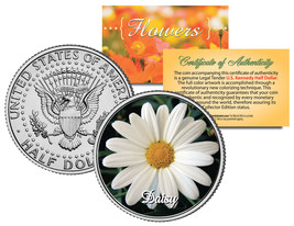 Daisy Flower Jfk Kennedy Half Dollar Us Colorized Coin - £6.73 GBP