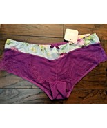 Affinitas G Grace Hannah Bright violet floral hipster panty 645 M medium... - $187.97 MXN