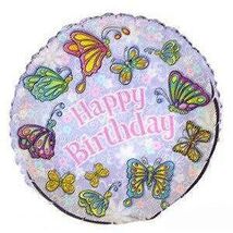 Butterfly Happy Birthday Mylar Balloon - $1.65