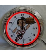 Bob's Big Boy Red Single Neon Clock - $179.95