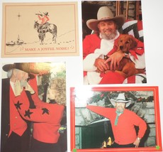 Charlie Daniels Band &amp; Crew 4 Merry Christmas Cards pics Hazel Early 90&#39;s VG+ - £14.84 GBP