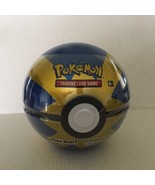 NEW Sealed Pokemon Blue and Gold Poke Ball Tin - 3 Booster Packs + 1 Coin - $501.45 MXN