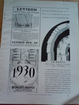 Vintage Levison Clamps &amp; Other Small Print Magazine Ad 1930 - £7.06 GBP