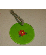  Paper Quilled Green Glass Poinsettia Ornament, Handcrafted New - £11.84 GBP