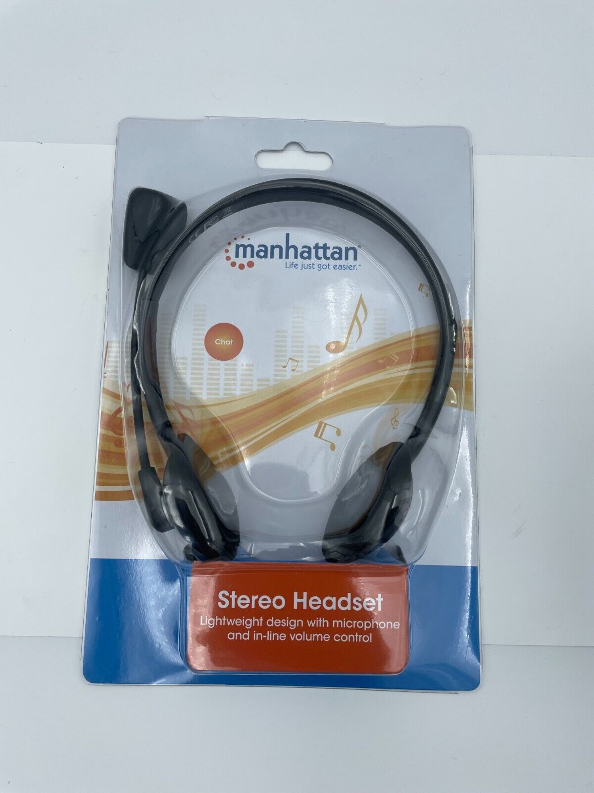 Headset Microphone Mic Manhattan Stereo Volume Lightweight Chat Music Ga... - $12.95