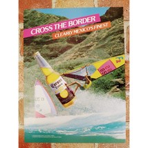 Corona Extra - Man windsurfing on Beer Bottle - Original 1988 Vtg PRINT AD - £11.93 GBP