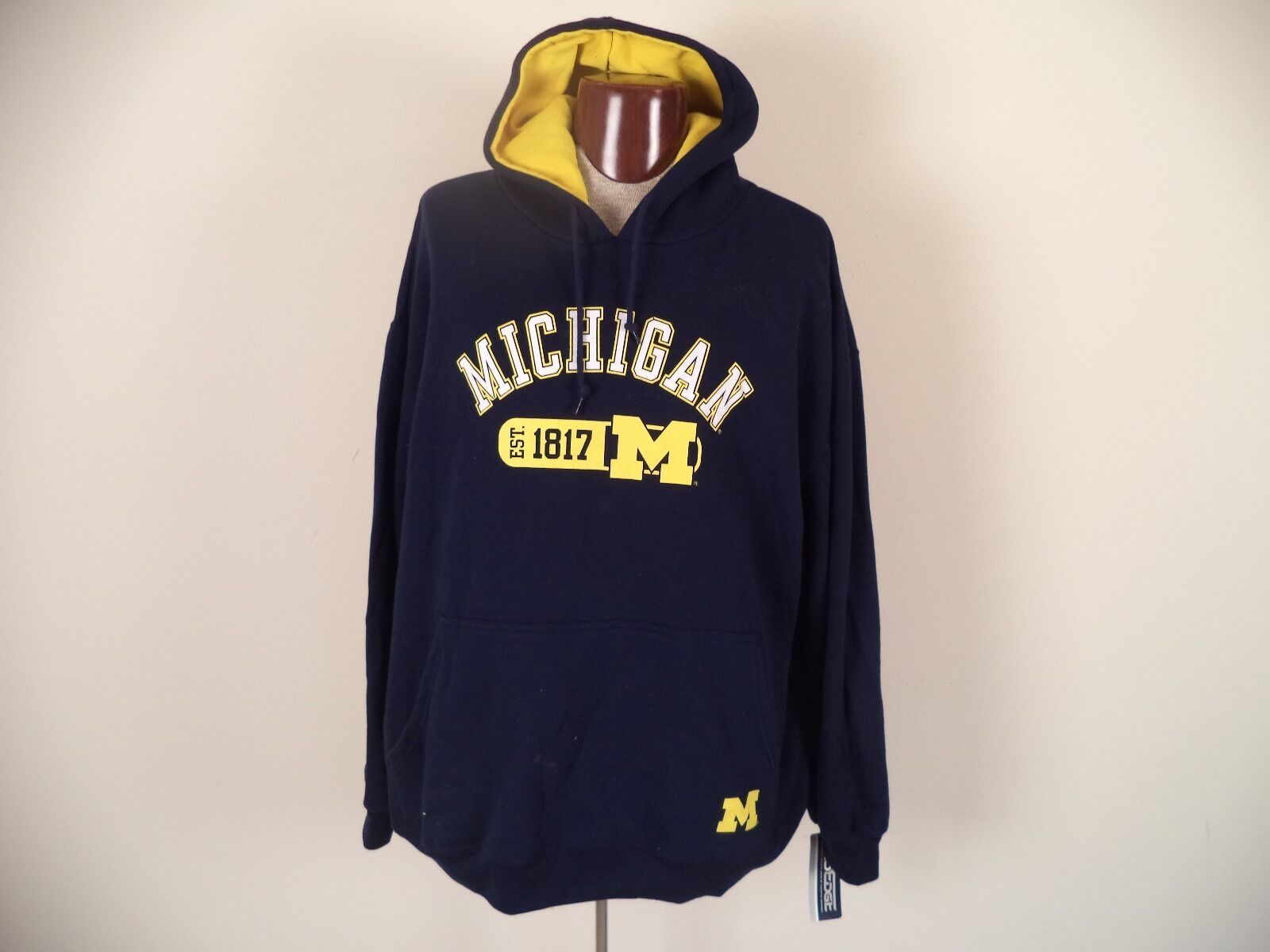 Men&#39;s Blue Pro Edge Hoodie Shirt. 2XL. 60% Cotton/ 40% Polyester. Long S... - $24.26