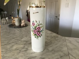 Vintage Plankenhammer Heildelberg Floss Bavaria Floral Ceramic Vase (Germany) - £23.59 GBP