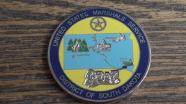 United States Marshal Service District Of South Dakota Challenge Coin #89X - £21.55 GBP