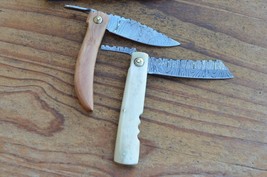 2 damascus 100% handmade beautiful tanto knife From The Eagle Collection M1724p - £59.33 GBP