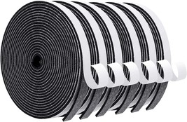 Magzo Weather Stripping Door Seal, 1/2 In W X 1/8 In T X 99 Ft Total, Black - £23.03 GBP