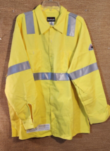 Bulwark FR High Visibility Work Shirt 3XL-RG Yellow Flame Resistant SMW4HV3 - £53.17 GBP