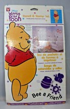 Disney&#39;s Winnie the Pooh &quot;Bee a Friend&quot; Stencil &amp; Stamp Set (New) - £9.32 GBP