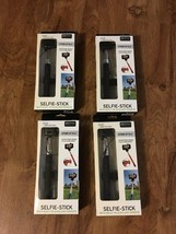 Itek Selfie Stick with Built-In Aux. Remote (Lot of 4) New--BLACK in color - £12.50 GBP
