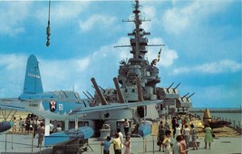 Mobile Al Battleship Uss Alabama~Shrine To Alabamians Who Fought In War Postcard - £4.69 GBP