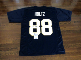 Lou Holtz Notre Dame 1988 Champ Signed Auto Fighting Irish Jersey Beckett Beauty - £187.89 GBP