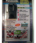Panasonic RN-302 Microcassette Voice Recorder w/ 5 Micro Audio Tapes Bat... - $122.76