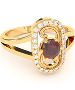 Split Band Lab-Created Ruby Diamond Cocktail Ring In 14k Yellow Gold - $597.81 CAD
