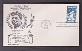 Limited First Day Issue 1983 STAMPS US BABE RUTH BASEBALL Ashley Cachet ... - £8.49 GBP