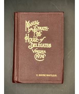 Virginia Manual of The Senate and House of Delegates 1974 - $6.88