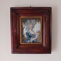 Antique Miniature Oil Portrait of a Fashionable French Woman - £177.96 GBP