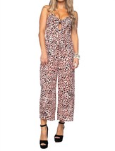 Buddylove animal print jumpsuit in Pink - size L - $58.41