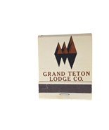 Vintage Matchbook Grand Teton Lodge Co National Park Wyoming Full Unstruck - €8,90 EUR