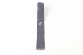 Vintage 50s 60s Rockabilly Irish Linen Weave Geometric Fringed Square Neck Tie - £23.26 GBP
