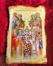 Orthodox Christian Icon of Holy fifteen martyrs of Tiveriopolis, Christi... - $13.00