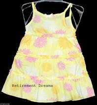 George Girls sundress bloomers set 18M NEW flower yellow tiered Pink dress - £7.19 GBP