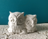 W7 - Pair of Owls Ceramic Bisque Ready-to-Paint - $2.50
