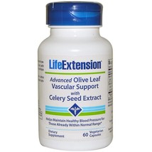 Life Extension Advanced Olive Leaf Vascular Support w/Celery Seed,60Veg Caps - £21.55 GBP