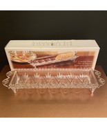 Fifth Avenue Crystal Portico 12&quot; Footed Glass Cracker Dish - $19.79