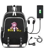 My Hero Academia Ochaco Uraraka Backpack Oxford Cloth Bag USB Schoolbag ... - $49.19 CAD