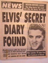 ELVIS&#39; SECRET DIARY FOUND Weekly World News Oct 9, 1990 [Y59Vb6f] - £4.35 GBP