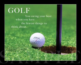 Golf Ball On Course Photograph Saying Picture 8X10 New Fine Art Print Ph... - $4.99